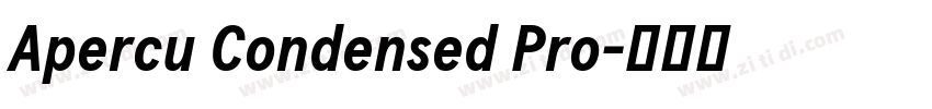 Apercu Condensed Pro字体转换